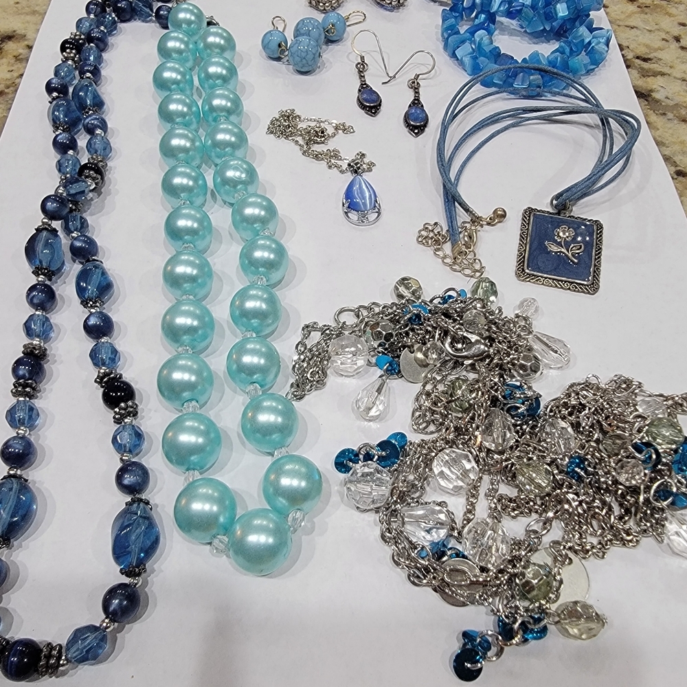 Blue tone jewelry